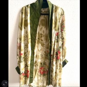 Gottex Women’s Green Floral Swim Coverup (S)